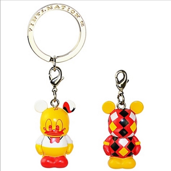 3/$20 DISNEY VINYLMATION JR DONALD DUCK KEYCHAINS
